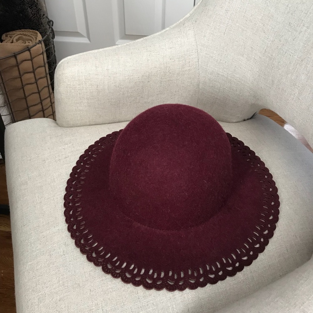 Maroon Floppy Hat